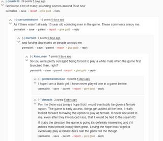 Illustration for article titled Rust Players Divided Over Not Being Able To Choose Their Sex